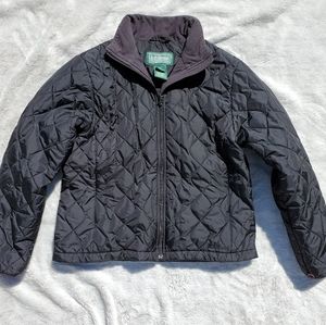 Black L.L.Bean bean thinsulate jacket liner puffer